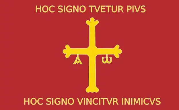 Rote Flagge von Asturien